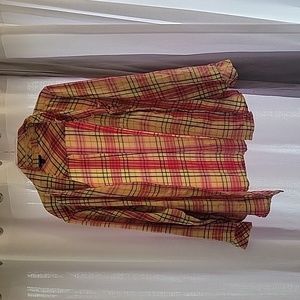 Torrid pink and yellow button down